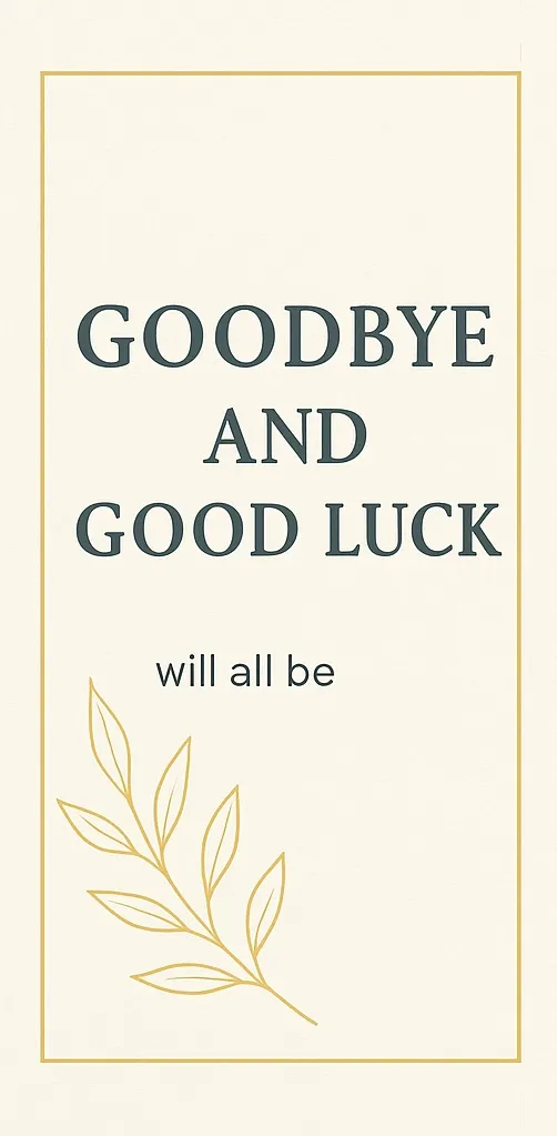 Kartka na odejście z pracy