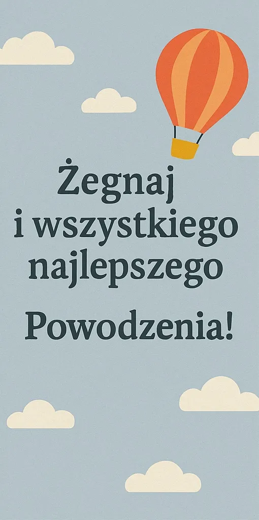 Kartka na pożegnanie kolegi