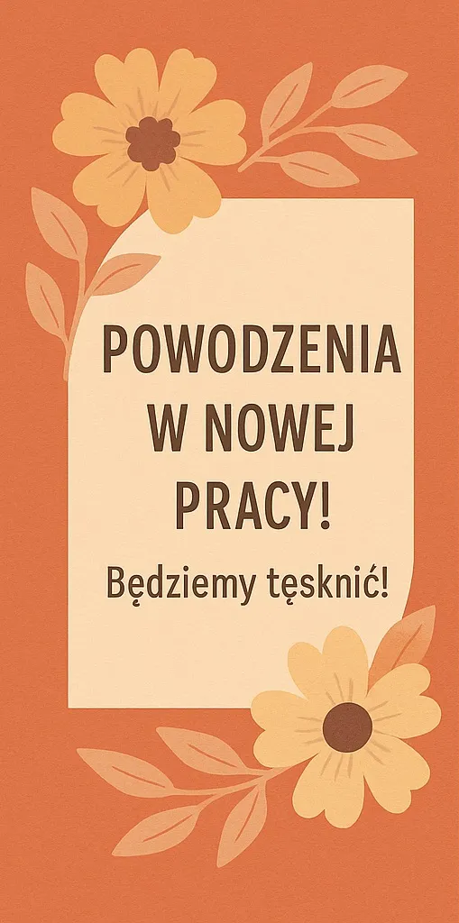 Kartka na pożegnanie kolegi