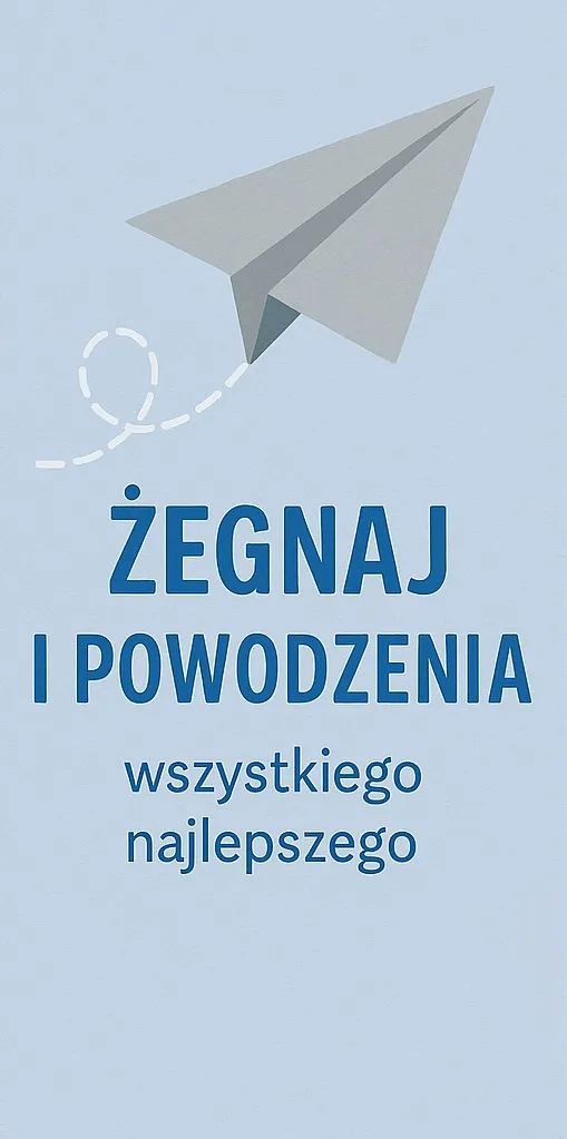 Kartka na pożegnanie kolegi