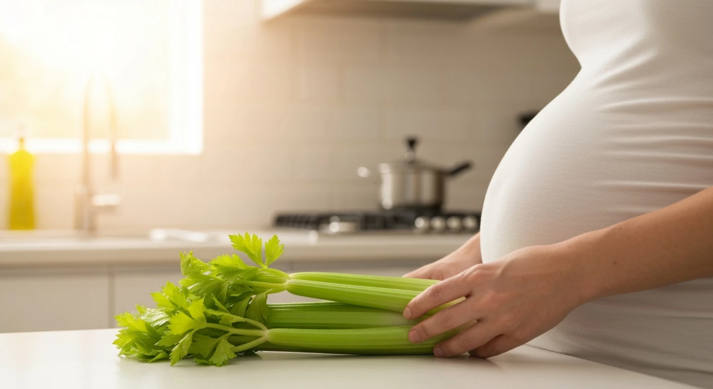 Kiedy należy zachować ostrożność spożywając selera naciowego w ciąży?