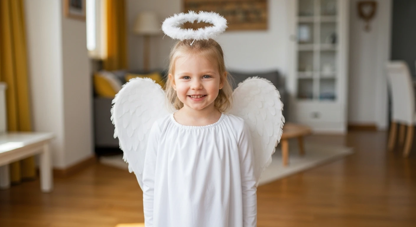 Jak wyczarować prosty strój aniołka bez igły i nitki?
