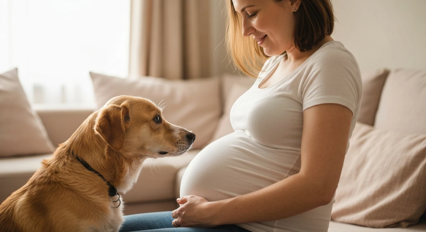 Zmieniające się zachowanie psa przy kobiecie w ciąży – jak je interpretować?
