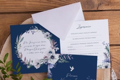 Zaproszenia do wypisania na Komunię